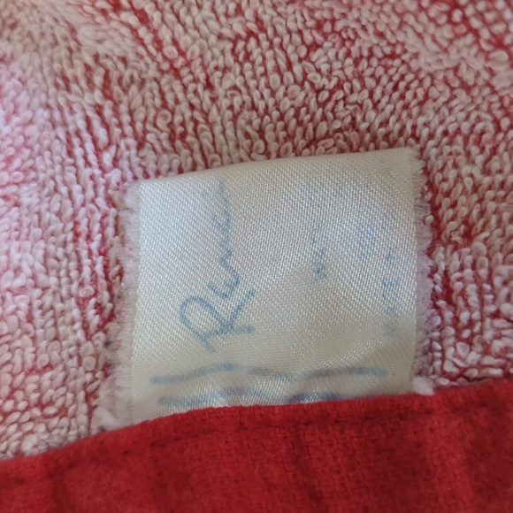 (2) Vintage Gone With the Wind Graphic Beach Bath Towels Red White Collectibles - Picture 12 of 16